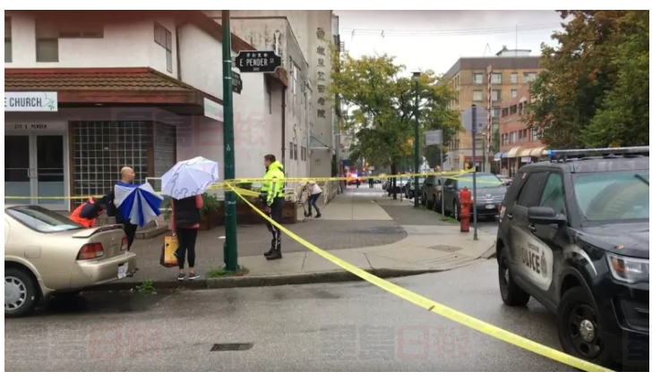 溫哥華市中心東端槍擊案 一人受傷