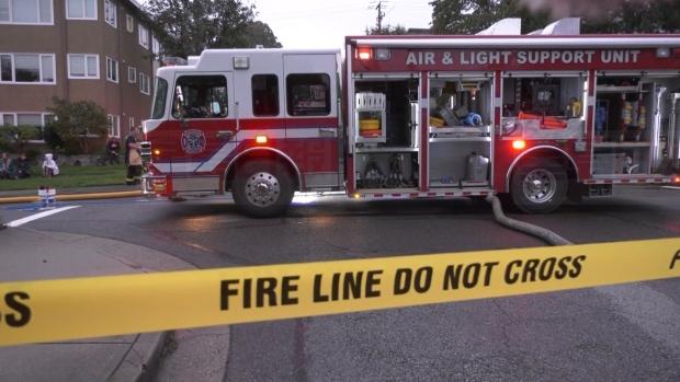 溫哥華有柏文單位起火 三人受傷