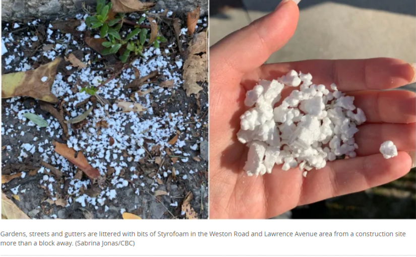 多倫多「下泡沫塑料雪」 受白色污染居民求助無門