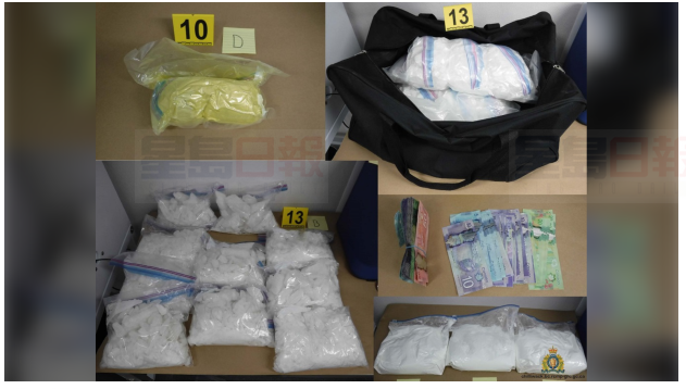 警方在溫哥華東區一單位搜出大量毒品