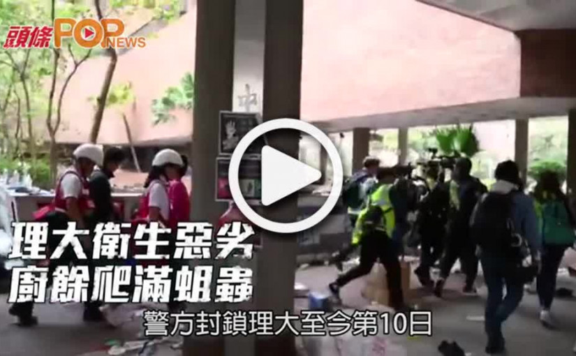 理大衛生惡劣  廚餘爬滿蛆蟲