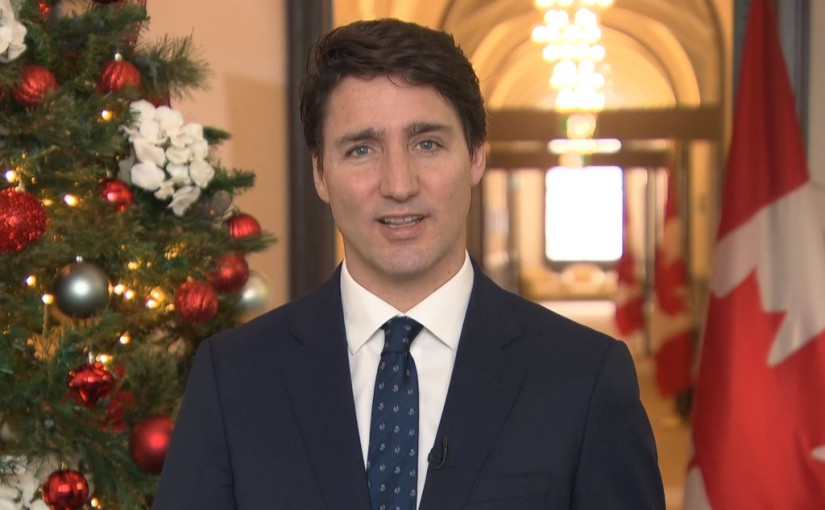 總理杜魯多致聖誕賀詞