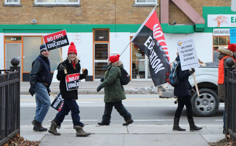 安省部份中學教師 周三罷工已成定局