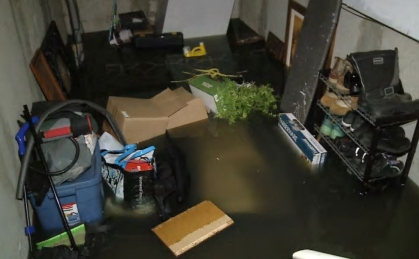 周末全日降雨 烈治文山鎮屋地庫水浸