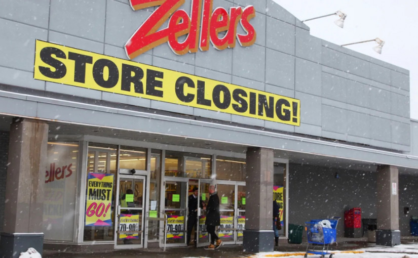加國最後2間Zellers計劃1月底結業