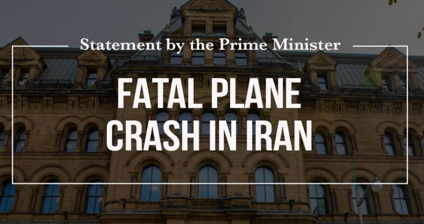 杜魯多對烏克蘭航班墜毀63加人罹難表示震驚與悲傷