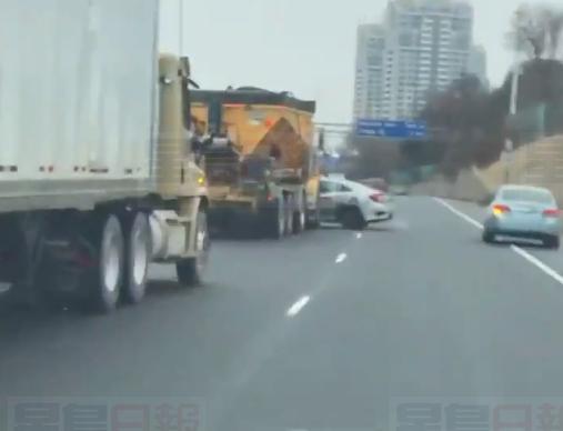 貨車推私家車事件 貨車司機：「不知道發生甚麽事」