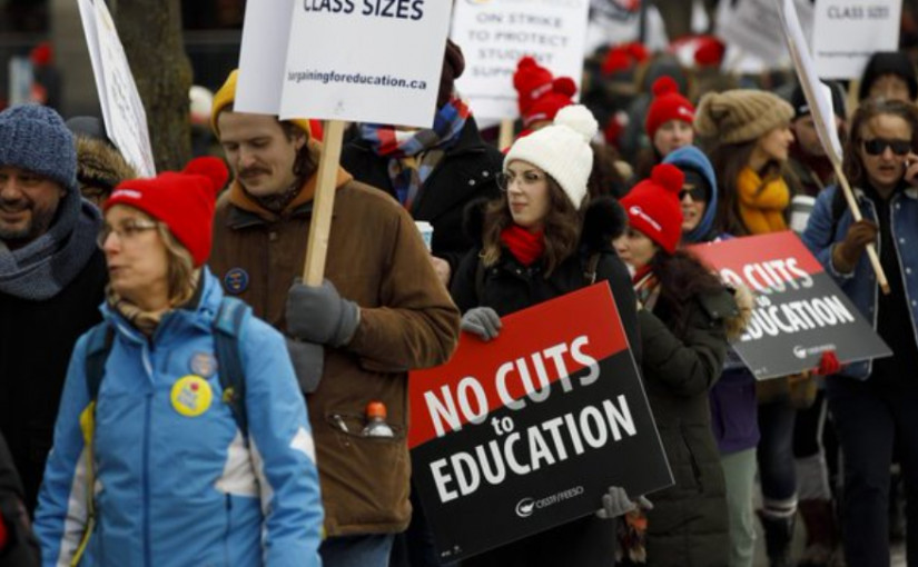 本周安省中小學教師罷工時間表