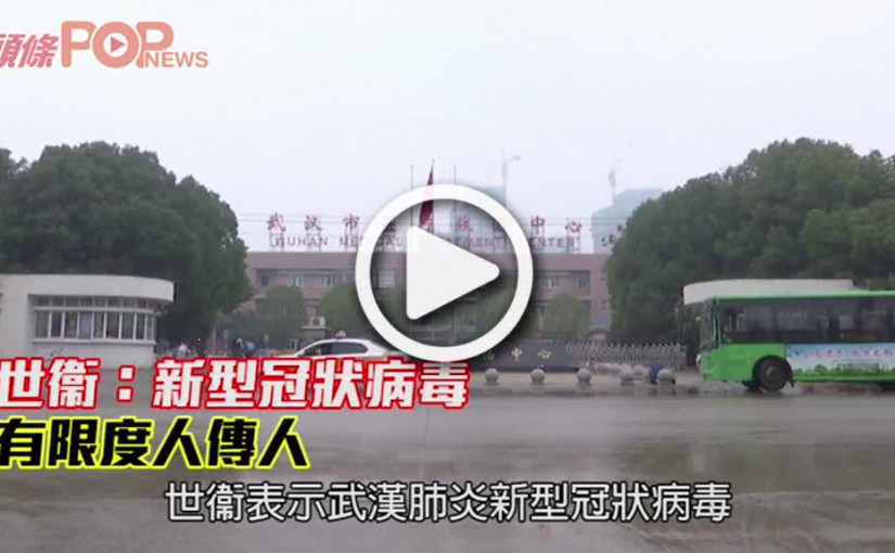 世衞：新型冠狀病毒      有限度人傳人