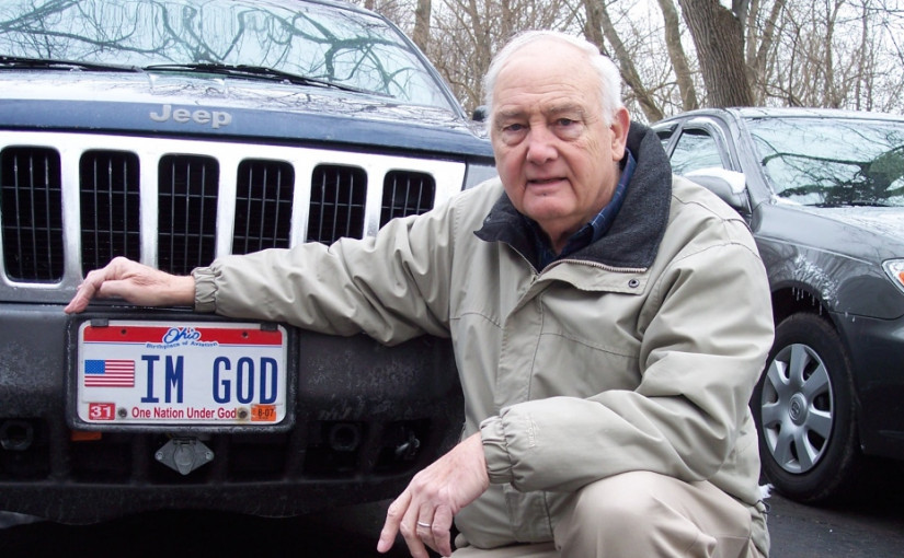 「我是上帝」的車牌主人勝訴  運輸局要賠15萬美元