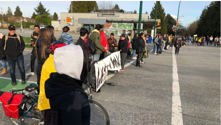 溫哥華西區再有示威者堵路反對天然氣管道工程