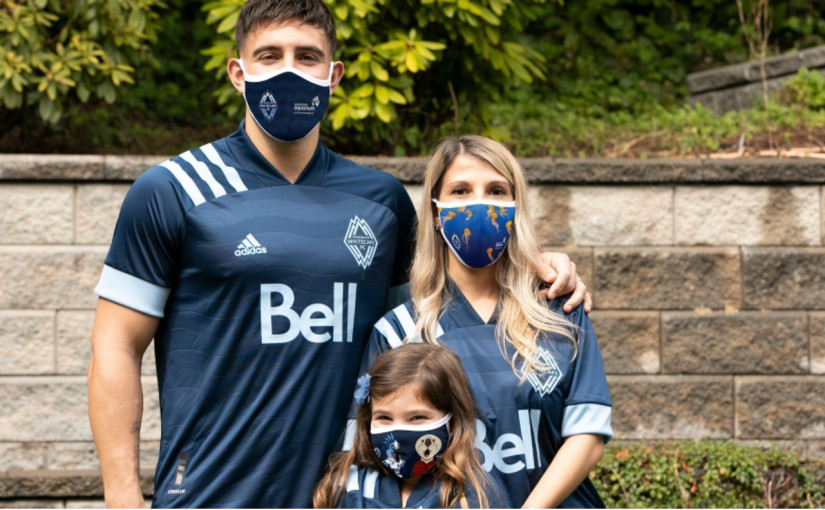 溫哥華白帽足球隊賣口罩為水族館籌款