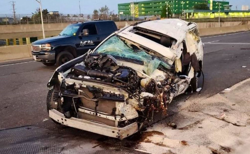 401公路嚴重交通意外 女司機危殆須直升機送院