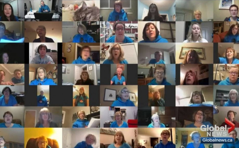 卡城青年歌手團體與醫生成立在線合唱團