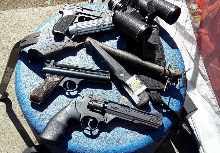 奧本海默公園發現大量武器和一條8呎長的蛇