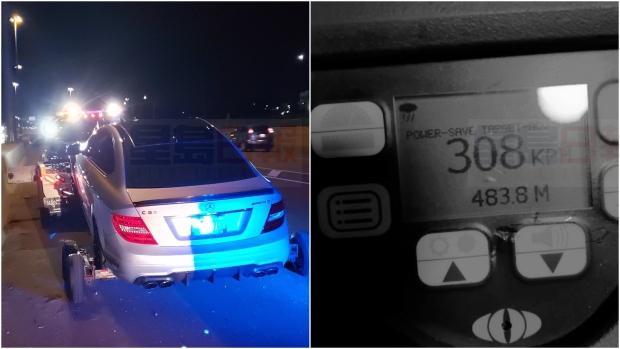 安省19歲司機瘋狂駕駛 時速達308公里