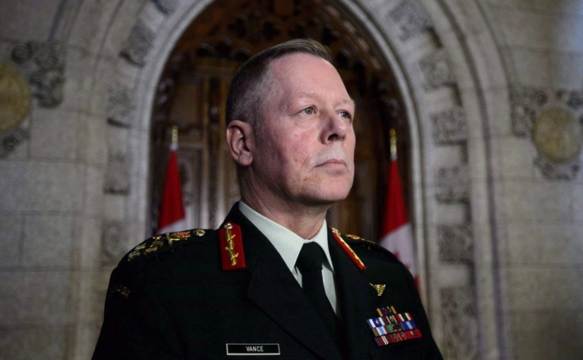 加拿大國防參謀長萬斯退休