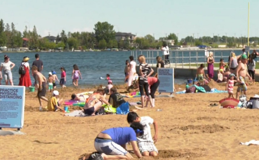 亞省Chestermere要求省府協助控制海灘人數