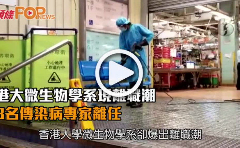 港大微生物學系現離職潮  3名傳染病專家離任