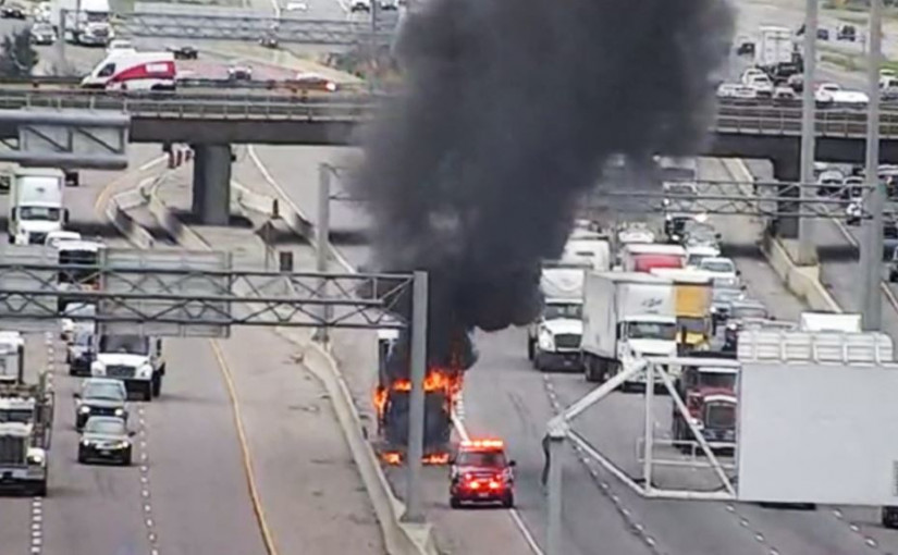 【有片】427公路貨車突起火