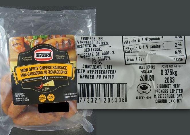 迷你芝士香腸或受李斯特菌污染須回收