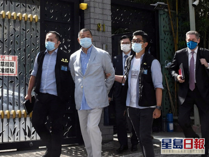 黎智英涉勾結外國勢力 違港區國安法被捕