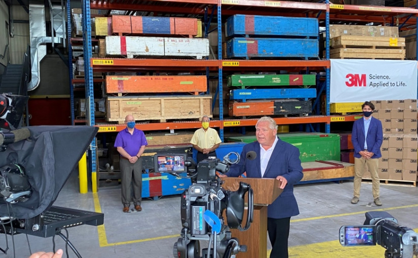 渥京和安省與3M達成正式協議   安省造N95明年初交付