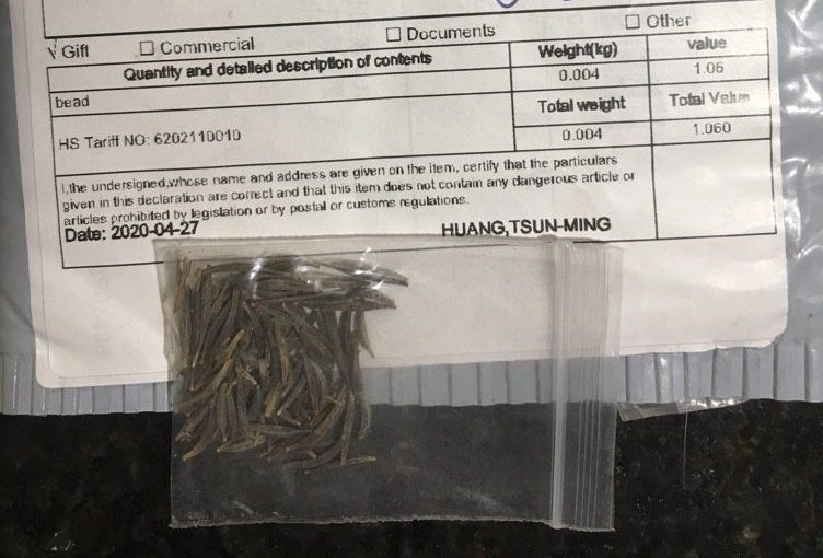 加國近日頻現不明來源的種子包 政府籲民眾提高警惕