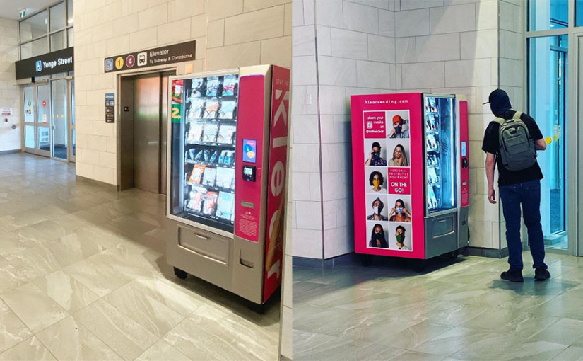 口罩和洗手液自動販售機 陸續進駐加國各大商場