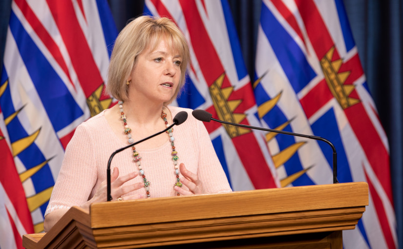 卑詩過去4日新增549宗新冠病例5人死亡