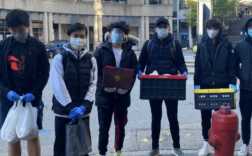 溫市華裔中學生辦Project Hastings 為無家可歸者及醫護人員獻愛心