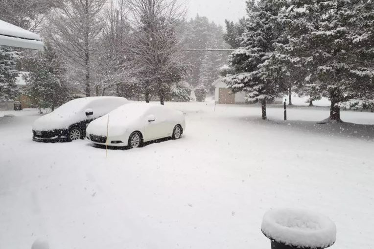 南安省周末嚴寒吹強風降雪