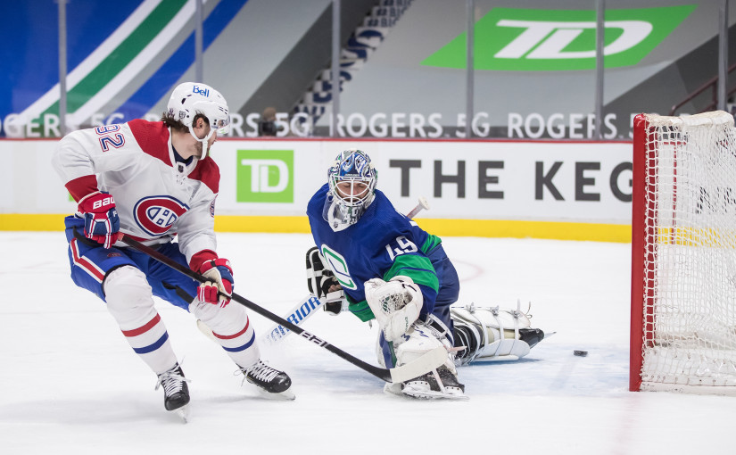 NHL溫哥華加人隊2:5輸給滿地可國民隊