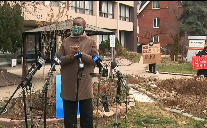 多倫多一間長期護理院外集會   兩聯邦黨領現身