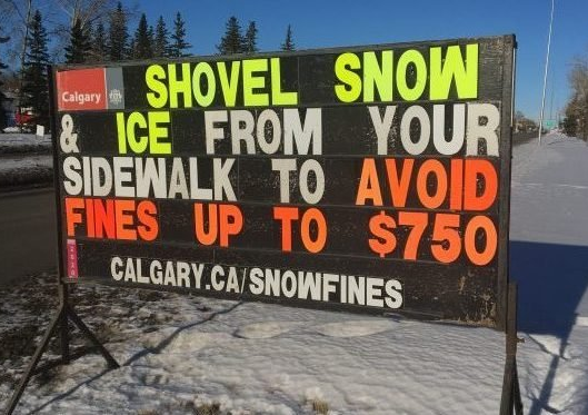 卡加利有關行人路段積雪未清除的投訴增加