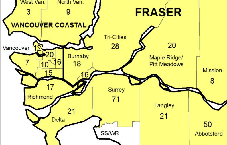 列治文新增感染新冠肺炎病例減少 居民接種率上升