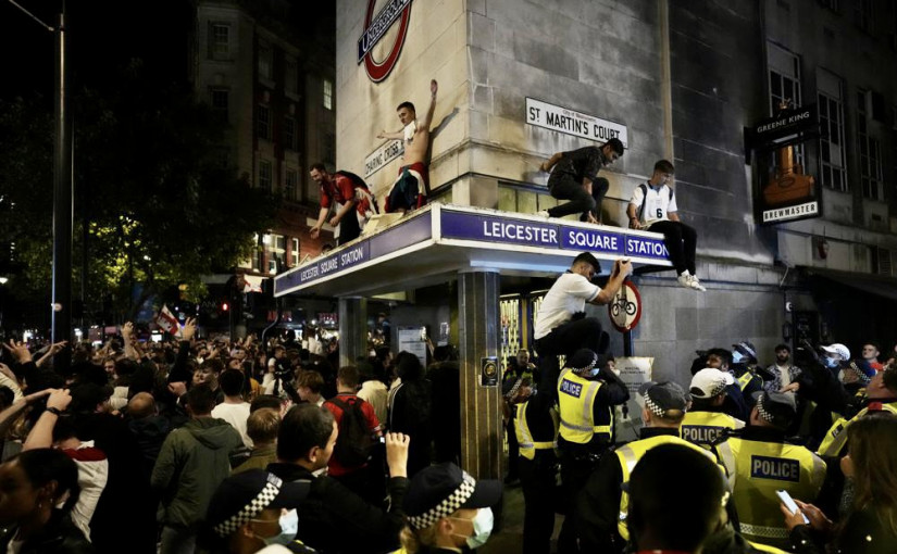 【歐國盃/多圖】英隊愈快樂 疫情愈墮落