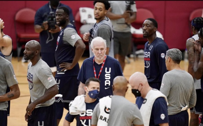 【東京奧運】普波域治領美國隊開操 三猛將打NBA決賽缺席