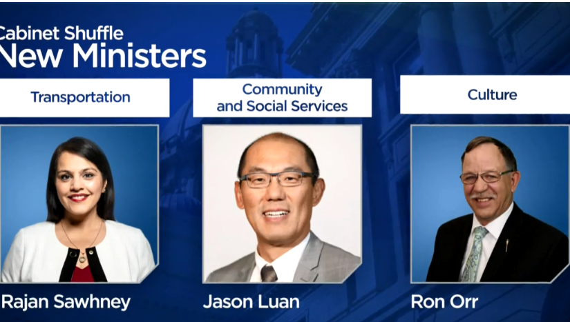 亞省省長改組內閣 欒晉生擔任亞省社區及社會服務部廳長