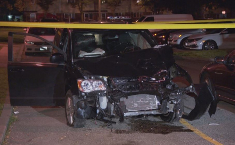 北約克2車相撞 客貨車不顧而逃 電單車司機傷重死亡