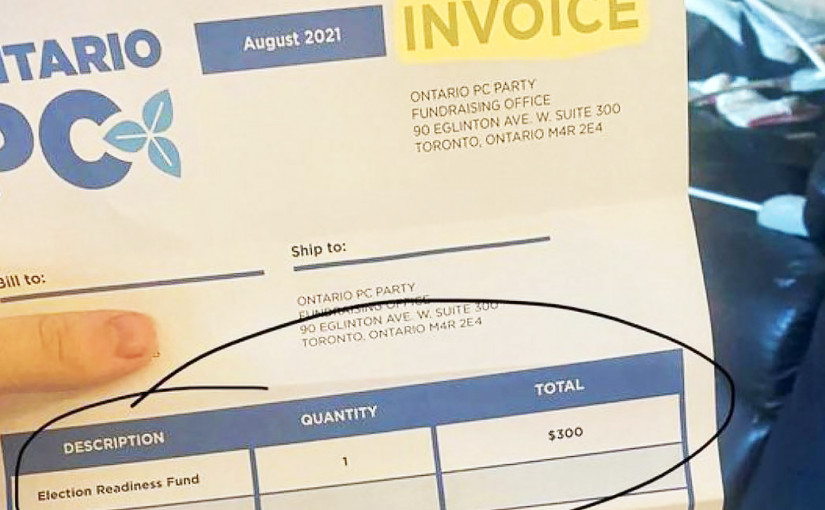 安省保守黨寄「收據」籌款 被批詐騙行為促選舉局調查