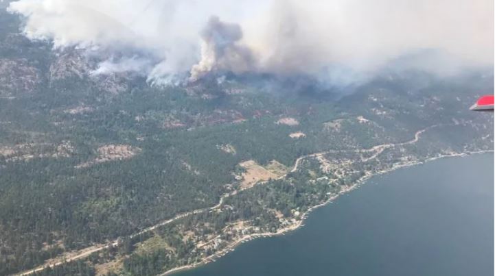 大風下 卑詩省多宗山火面積增加