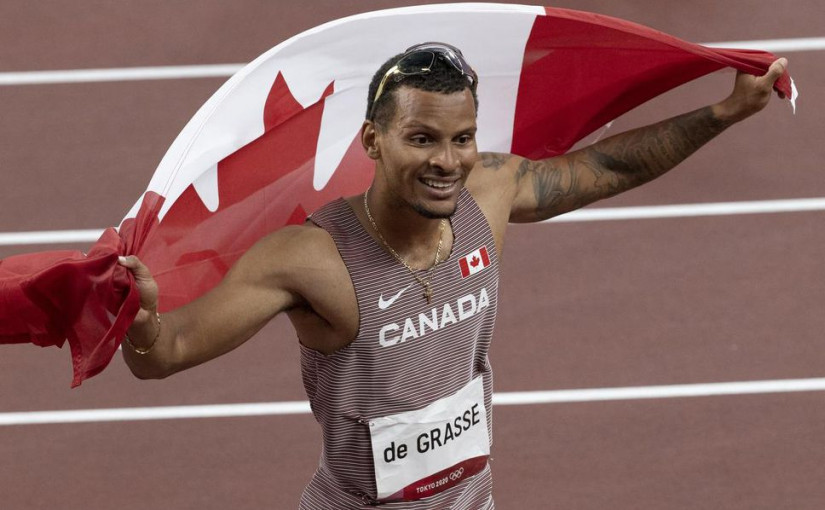 加拿大飛人德格拉西東京奧運男子100米跑摘銅牌