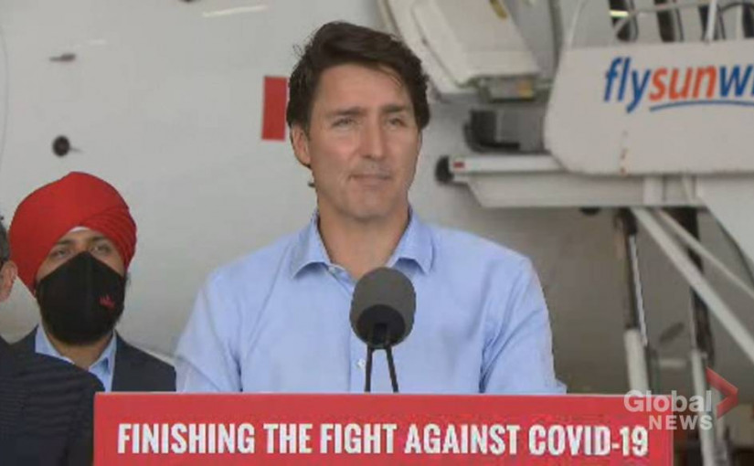 【聯邦大選2021】杜魯多承諾聯邦版疫苗護照數月或一年內推出