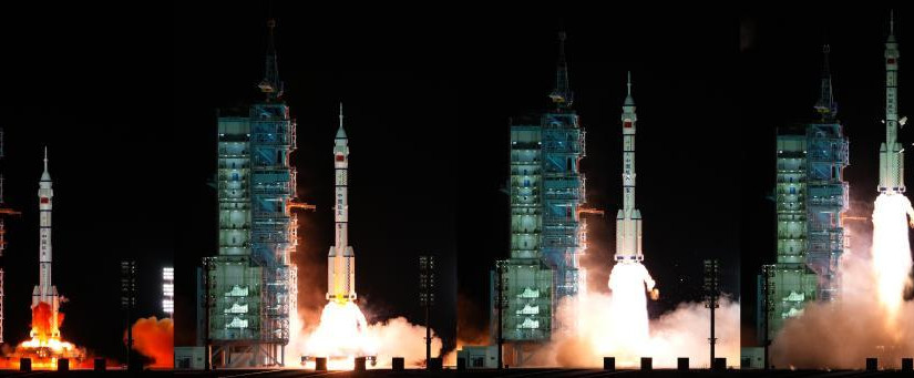 【科技】中國神舟十三號酒泉順利發射升空