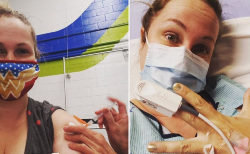 接種疫苗後出現過敏反應 維多利亞女子仍無悔接種