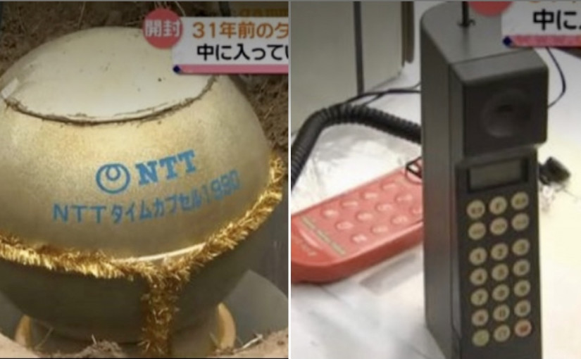 【科技生活】日本開封31年前時間膠囊 大哥大call機紅白機夠經典