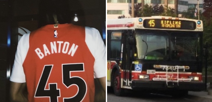 猛龍班頓45號球衣 向多市巴士線致敬