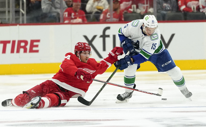 溫哥華加人隊客場1:3不敵底特律紅翼隊