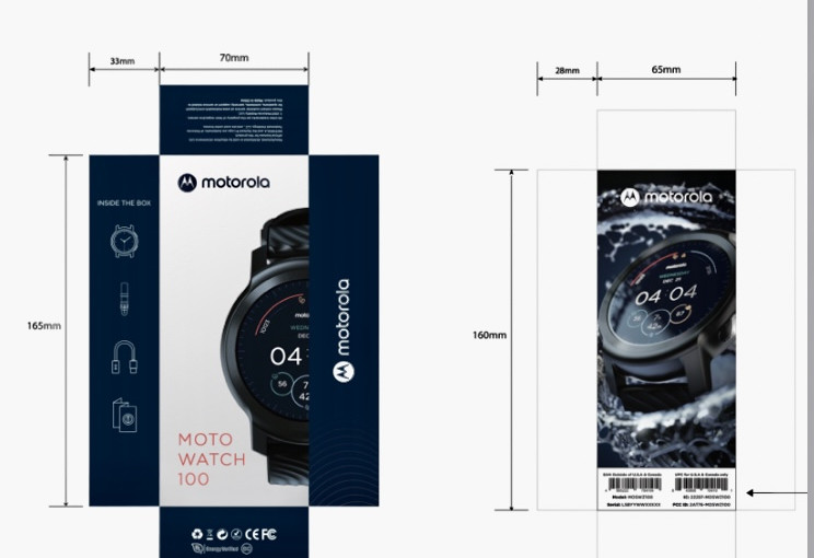 【科技生活】Moto Watch 100設計曝光  「高檔」入門級智能手表